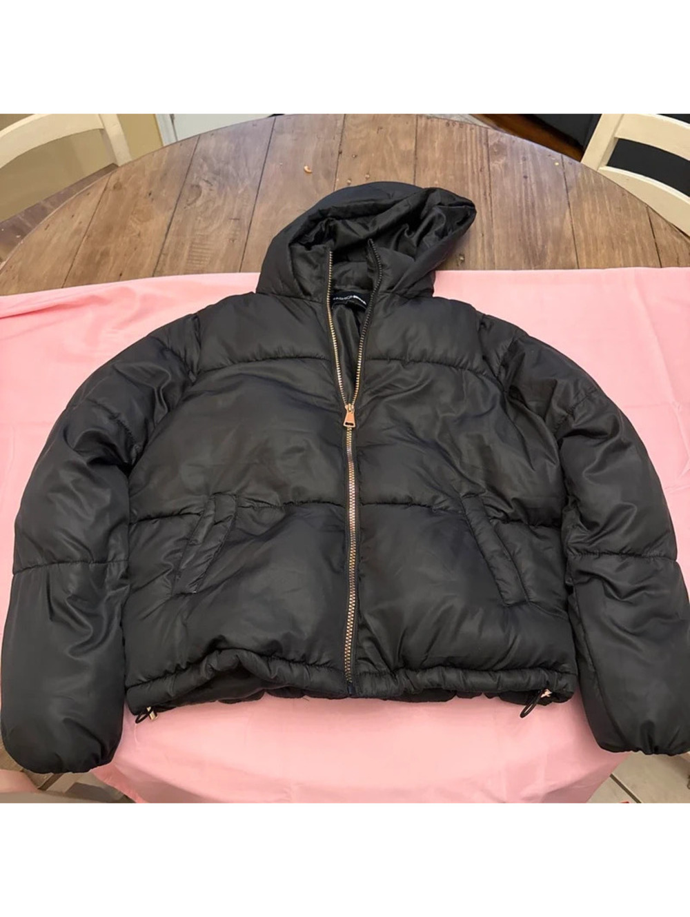 Fashion Nova black puffer jacket